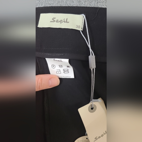 Capris Black Pants Size 38 NWT - Picture 6 of 10